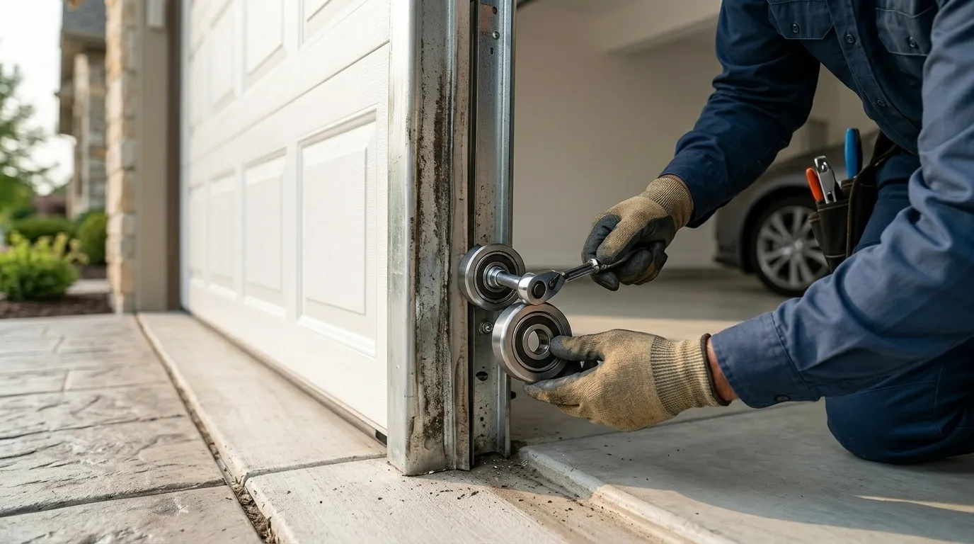 Garage door service call in Oklahoma City, OK